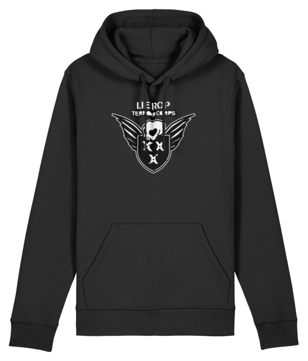 Zwarte heren hoodie