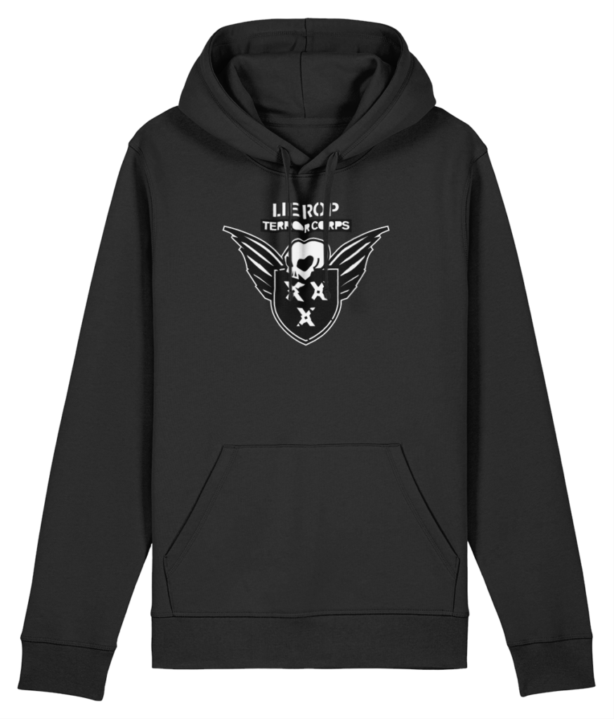 Zwarte heren hoodie