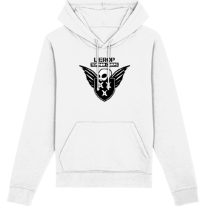 Witte heren hoodie