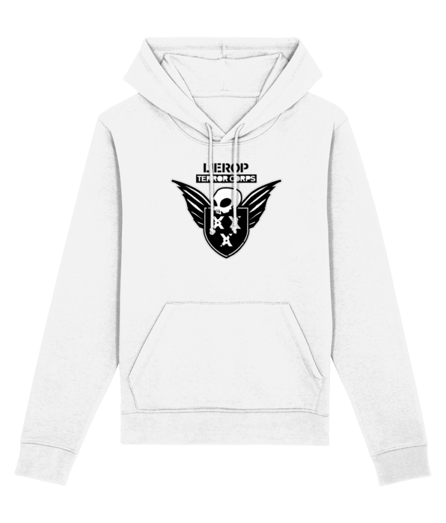 Witte heren hoodie