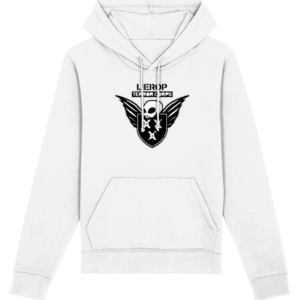 Witte heren hoodie